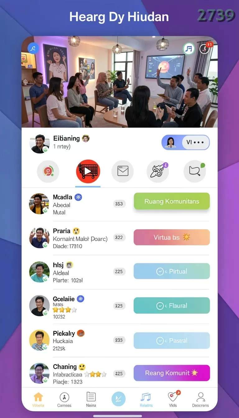 Cuplikan layar EVIP3 — aktivitas